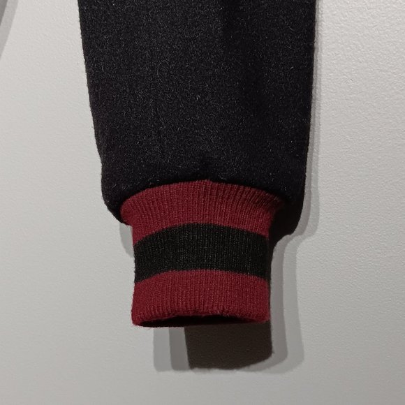 Vintage Black Stewart & Strauss Varsity Jacket (Men's Size Medium) - Picture 5 of 7